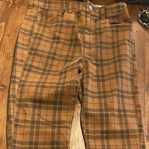 American Eagle Plaid Jeans/Jegging